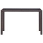 Tavolo da Giardino Marrone 123x60x74 cm in Polyrattan Tavolo da Giardino Marrone 123x60x74 cm in Polyrattan