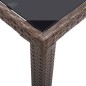 Tavolo da Giardino Marrone 123x60x74 cm in Polyrattan Tavolo da Giardino Marrone 123x60x74 cm in Polyrattan
