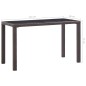 Tavolo da Giardino Marrone 123x60x74 cm in Polyrattan Tavolo da Giardino Marrone 123x60x74 cm in Polyrattan