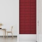 Pannelli Murali 12 pz Rosso Vino 30x15 cm Tessuto 0,54 m² Pannelli Murali 12 pz Rosso Vino 30x15 cm Tessuto 0,54 m²