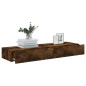 Mobili Porta TV con Luci LED 2 pz Rovere Fumo 60x35x15,5 cm Mobili Porta TV con Luci LED 2 pz Rovere Fumo 60x35x15,5 cm