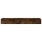 Mobili Porta TV con Luci LED 2 pz Rovere Fumo 60x35x15,5 cm Mobili Porta TV con Luci LED 2 pz Rovere Fumo 60x35x15,5 cm