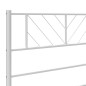 Giroletto con Testiera e Pediera Metallo Bianco 140x200 cm Giroletto con Testiera e Pediera Metallo Bianco 140x200 cm