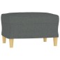 Set di Divani 4 pz con Cuscini Grigio Scuro in Tessuto Set di Divani 4 pz con Cuscini Grigio Scuro in Tessuto