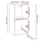Mobile TV Grigio Sonoma 30,5x30x60 cm in Legno Multistrato Mobile TV Grigio Sonoma 30,5x30x60 cm in Legno Multistrato