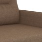 Set di Divani 2 pz con Cuscini Marrone in Tessuto Set di Divani 2 pz con Cuscini Marrone in Tessuto
