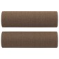 Set di Divani 2 pz con Cuscini Marrone in Tessuto Set di Divani 2 pz con Cuscini Marrone in Tessuto