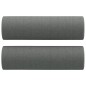 Set di Divani 2 pz con Cuscini Grigio Scuro in Tessuto Set di Divani 2 pz con Cuscini Grigio Scuro in Tessuto