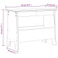 Panca da Ingresso Bianca 60x28x45 cm in Legno Massello di Pino