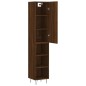 Credenza Rovere Marrone 34,5x34x180 cm in Legno Multistrato Credenza Rovere Marrone 34,5x34x180 cm in Legno Multistrato
