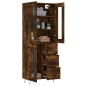 Credenza Rovere Fumo 69,5x34x180 cm in Legno Multistrato Credenza Rovere Fumo 69,5x34x180 cm in Legno Multistrato