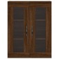 Credenza Rovere Marrone 69,5x34x180 cm in Legno Multistrato