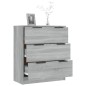 Credenza Grigio Sonoma 60x30x70 cm in Legno Multistrato