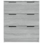 Credenza Grigio Sonoma 60x30x70 cm in Legno Multistrato