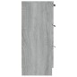 Credenza Grigio Sonoma 60x30x70 cm in Legno Multistrato