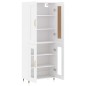 Credenza Bianca 69,5x34x180 cm in Legno Multistrato Credenza Bianca 69,5x34x180 cm in Legno Multistrato