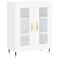 Credenza Bianca 69,5x34x180 cm in Legno Multistrato Credenza Bianca 69,5x34x180 cm in Legno Multistrato