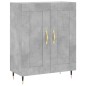 Credenza Grigio Cemento 69,5x34x180 cm in Legno Multistrato Credenza Grigio Cemento 69,5x34x180 cm in Legno Multistrato