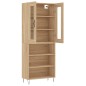 Credenza Rovere Sonoma 69,5x34x180 cm in Legno Multistrato Credenza Rovere Sonoma 69,5x34x180 cm in Legno Multistrato