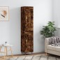 Credenza Rovere Fumo 34,5x34x180 cm in Legno Multistrato Credenza Rovere Fumo 34,5x34x180 cm in Legno Multistrato