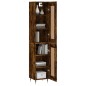 Credenza Rovere Fumo 34,5x34x180 cm in Legno Multistrato Credenza Rovere Fumo 34,5x34x180 cm in Legno Multistrato