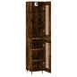 Credenza Rovere Fumo 34,5x34x180 cm in Legno Multistrato Credenza Rovere Fumo 34,5x34x180 cm in Legno Multistrato