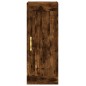 Credenza Rovere Fumo 34,5x34x180 cm in Legno Multistrato Credenza Rovere Fumo 34,5x34x180 cm in Legno Multistrato