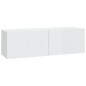 Set di Mobili Porta TV 6 pz Bianco Lucido in Legno Multistrato Set di Mobili Porta TV 6 pz Bianco Lucido in Legno Multistrato