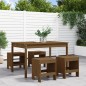 Set da Pranzo da Giardino 5 pz Miele in Legno Massello di Pino Set da Pranzo da Giardino 5 pz Miele in Legno Massello di Pino