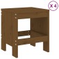Set da Pranzo da Giardino 5 pz Miele in Legno Massello di Pino Set da Pranzo da Giardino 5 pz Miele in Legno Massello di Pino