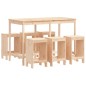 Set Bar da Giardino 7 pz in Legno Massello di Pino Set Bar da Giardino 7 pz in Legno Massello di Pino