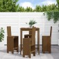 Set Bar da Giardino 5 pz Miele in Legno Massello di Pino Set Bar da Giardino 5 pz Miele in Legno Massello di Pino