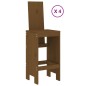 Set Bar da Giardino 5 pz Miele in Legno Massello di Pino Set Bar da Giardino 5 pz Miele in Legno Massello di Pino