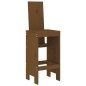Set Bar da Giardino 5 pz Miele in Legno Massello di Pino Set Bar da Giardino 5 pz Miele in Legno Massello di Pino