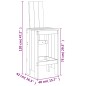 Set Bar da Giardino 5 pz Miele in Legno Massello di Pino Set Bar da Giardino 5 pz Miele in Legno Massello di Pino