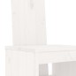Set Bar da Giardino 5 pz Bianco in Legno Massello di Pino Set Bar da Giardino 5 pz Bianco in Legno Massello di Pino