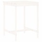 Set Bar da Giardino 5 pz Bianco in Legno Massello di Pino Set Bar da Giardino 5 pz Bianco in Legno Massello di Pino