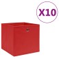 Contenitori 10 pz in Tessuto non Tessuto 28x28x28 cm Rosso Contenitori 10 pz in Tessuto non Tessuto 28x28x28 cm Rosso
