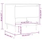 Tavolino da Salotto Rovere Fumo 50x46x50cm in Legno Multistrato Tavolino da Salotto Rovere Fumo 50x46x50cm in Legno Multistrato