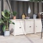 Mobile da Cucina da Esterno Bianco 106x55x64 cm Legno Massello di Pino Mobile da Cucina da Esterno Bianco 106x55x64 cm Legno Massello di Pino