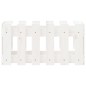 Fioriera Giardino a Recinzione Bianco 60x30x30 cm Massello Pino Fioriera Giardino a Recinzione Bianco 60x30x30 cm Massello Pino