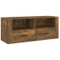 Mobile TV Rovere Fumo 100x35x40 cm in Legno Multistrato Mobile TV Rovere Fumo 100x35x40 cm in Legno Multistrato