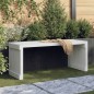 Panca Giardino Estensibile Bianca 212,5x40,5x45cm Massello Pino Panca Giardino Estensibile Bianca 212,5x40,5x45cm Massello Pino