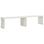 Panca Giardino Estensibile Bianca 212,5x40,5x45cm Massello Pino Panca Giardino Estensibile Bianca 212,5x40,5x45cm Massello Pino