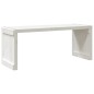 Panca Giardino Estensibile Bianca 212,5x40,5x45cm Massello Pino Panca Giardino Estensibile Bianca 212,5x40,5x45cm Massello Pino