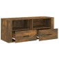 Mobile TV Rovere Fumo 100x35x40 cm in Legno Multistrato Mobile TV Rovere Fumo 100x35x40 cm in Legno Multistrato