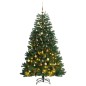 Albero Natale Incernierato con 300 LED e Palline 180 cm Albero Natale Incernierato con 300 LED e Palline 180 cm