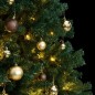 Albero Natale Incernierato con 300 LED e Palline 180 cm Albero Natale Incernierato con 300 LED e Palline 180 cm