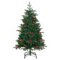 Albero Natale Incernierato con 150 LED e Palline 150 cm Albero Natale Incernierato con 150 LED e Palline 150 cm