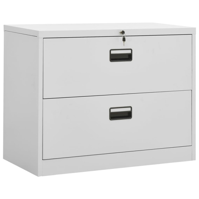 Armadio Classificatore Grigio Chiaro 90x46x72,5 cm in Acciaio Armadio Classificatore Grigio Chiaro 90x46x72,5 cm in Acciaio